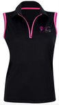 ASILA Golf Sleeveless Polo - Black